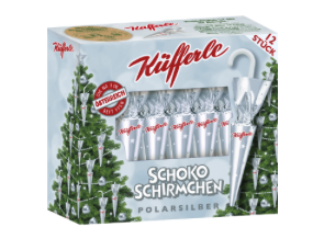 Küfferle Schirmchen Silber 12er
