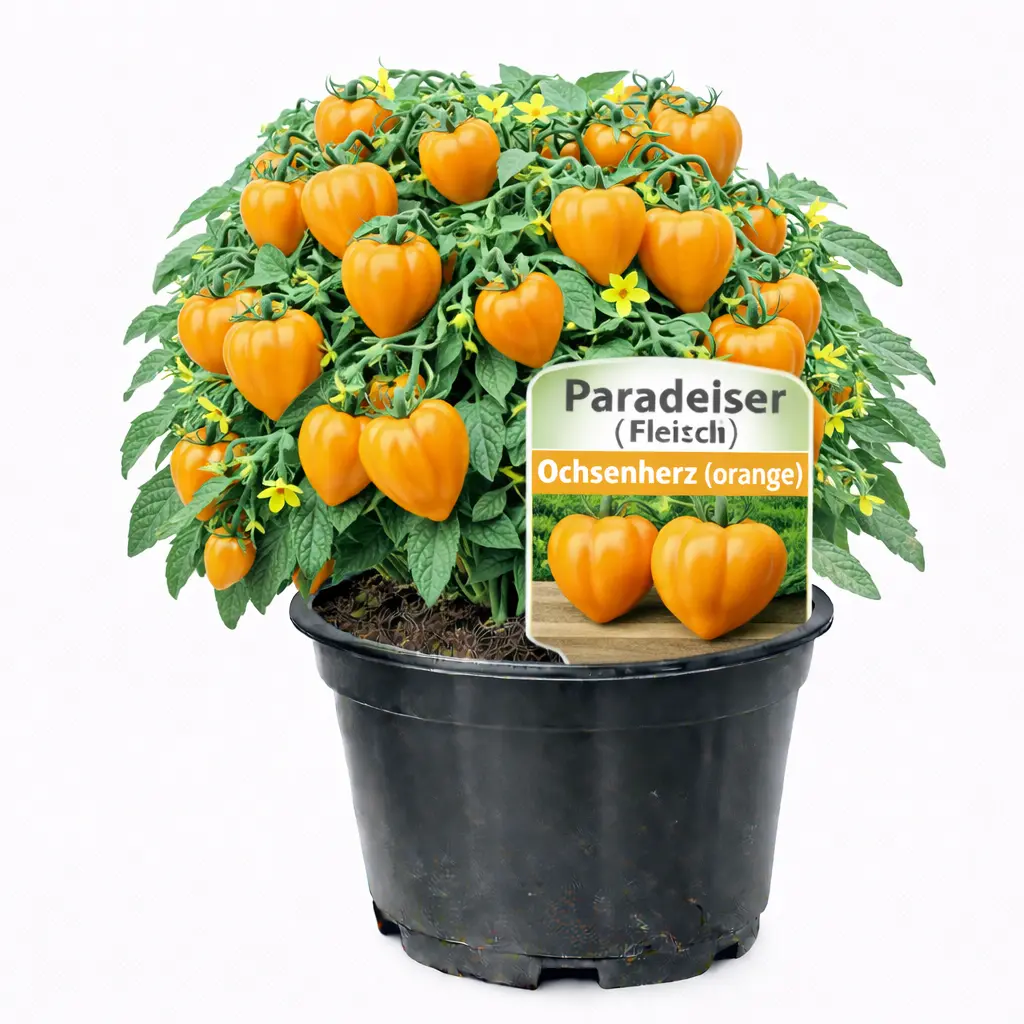 Paradeiser (Fleisch) Ochsenherz (orange) (April)
