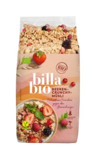 BILLA Bio Beeren Crunchy-Müsli 500g
