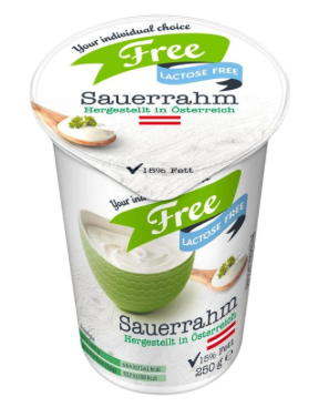 Laktosefrei Sauerrahm 250g