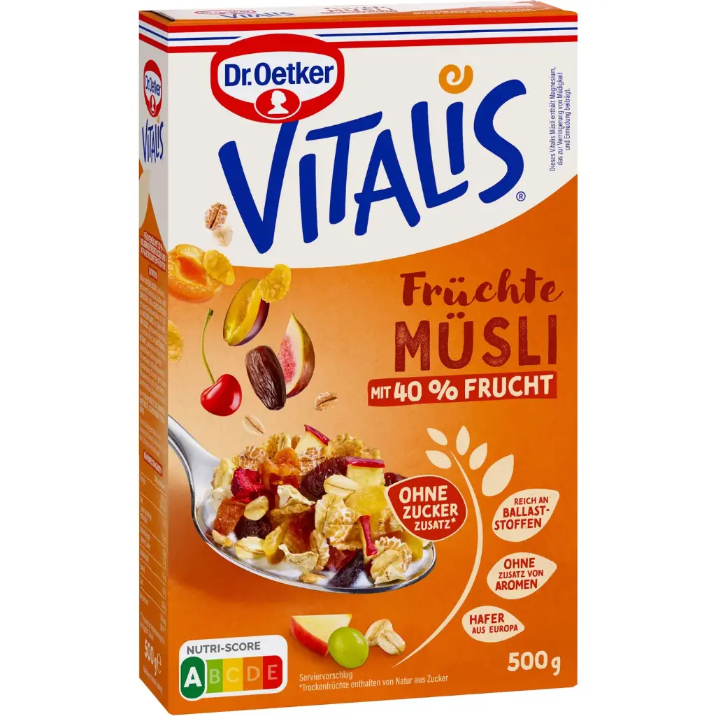 Dr. Oetker Vitalis Früchtemüsli 500g