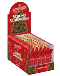 [478545] Küfferle Schokoschirmchen rot 60Stk
