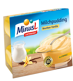 MinusL Milchpudding Vanille 4x25g Laktosefrei