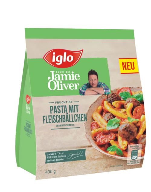 Iglo Pasta mit Fleischbällchen Jamie Oliver TK 400g