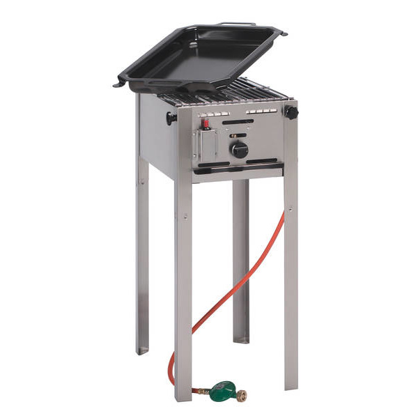 Grill-Master "Mini", mit Rost und Bratpfanne, Propangas, 4.6 KW, Edelstahl