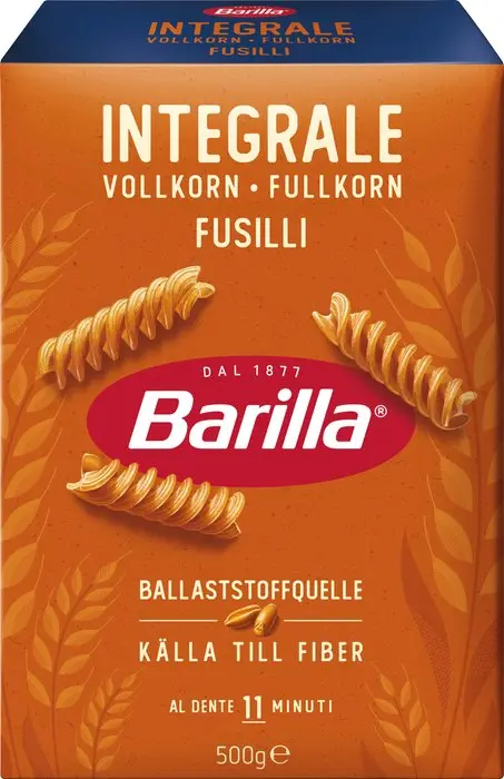Barilla Fusilli Vollkorn No 98 500g