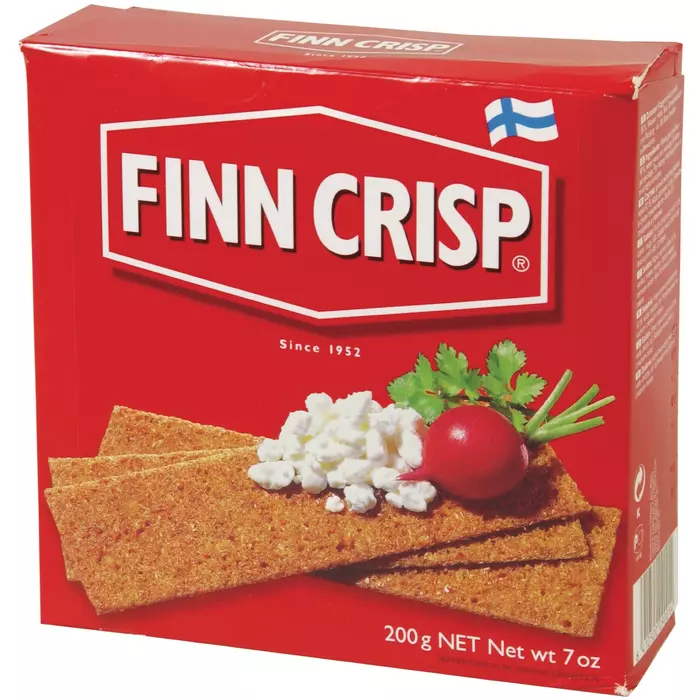 Finn Crisp Original dünnes Roggenvollkornknäcke mit Sauerteig fertig gebacken nicht gekühlt 200g