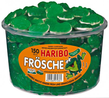 Haribo Fruchtgummi Frösche 150 STK