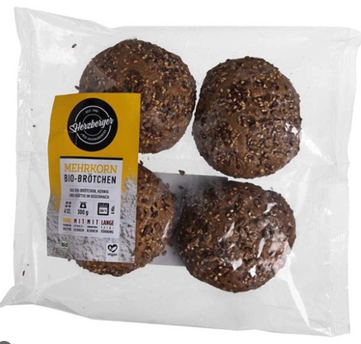 Herzberger Bio Mehrkornbrötchen 4er Beutel