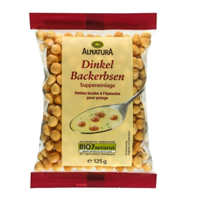 Alnatura Bio Dinkel Backerbsen 125g
