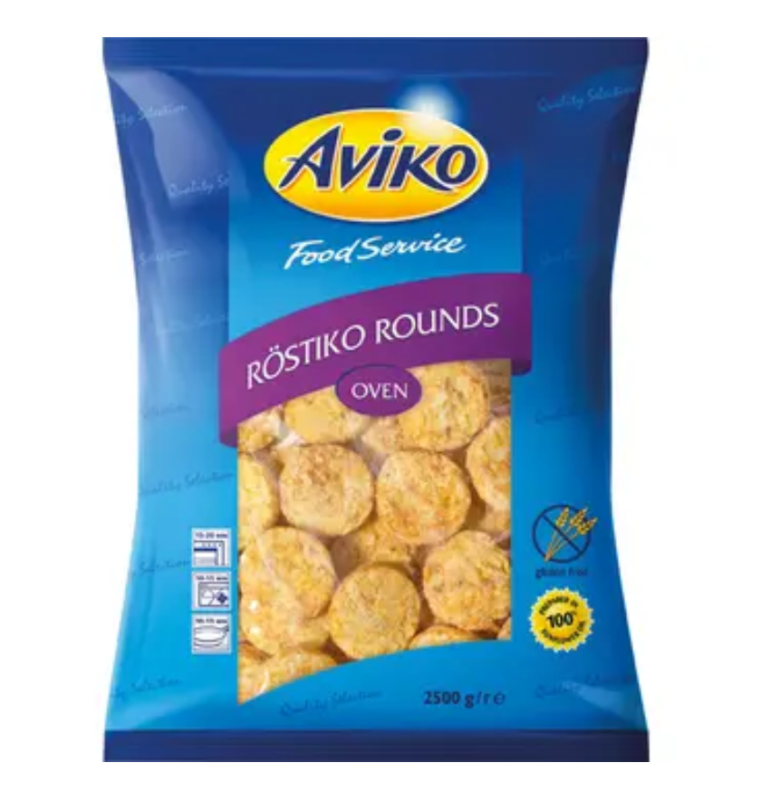 Aviko Röstinchen Rounds 2,5 kg 42,5 g-Stücke 