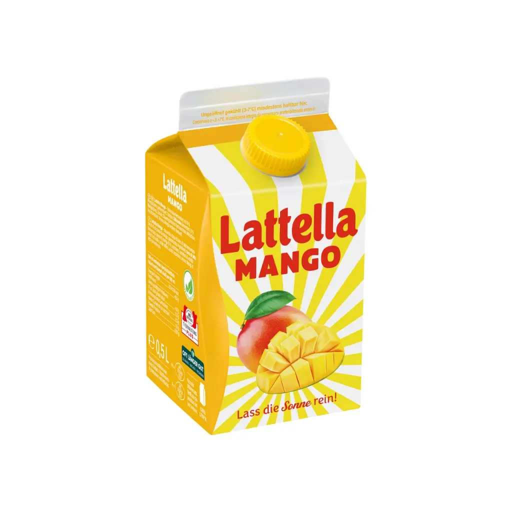 Lattella Molkedrink 500ml, Mango