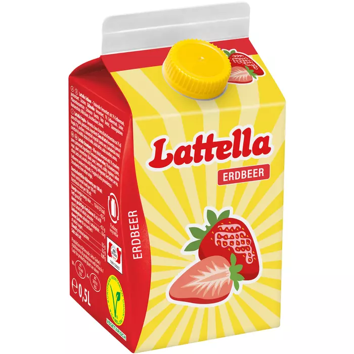 Lattella Molkedrink 500ml, Erdbeer