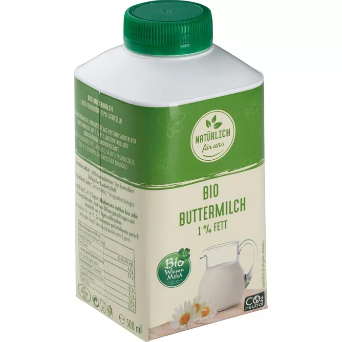 Bio Wiesenmilch Buttermilch 500g 1%