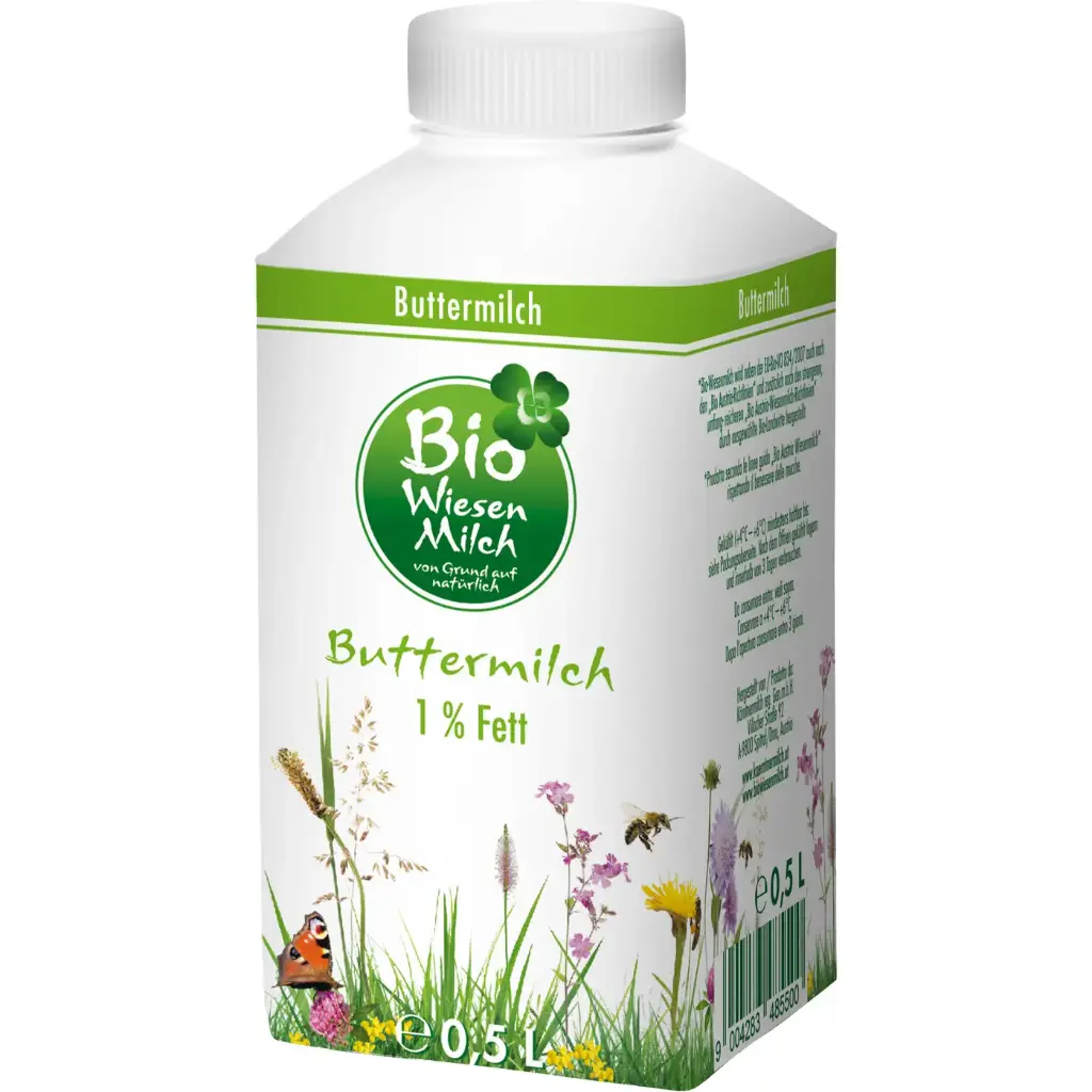 Bio Wiesenmilch Buttermilch 500g 1%