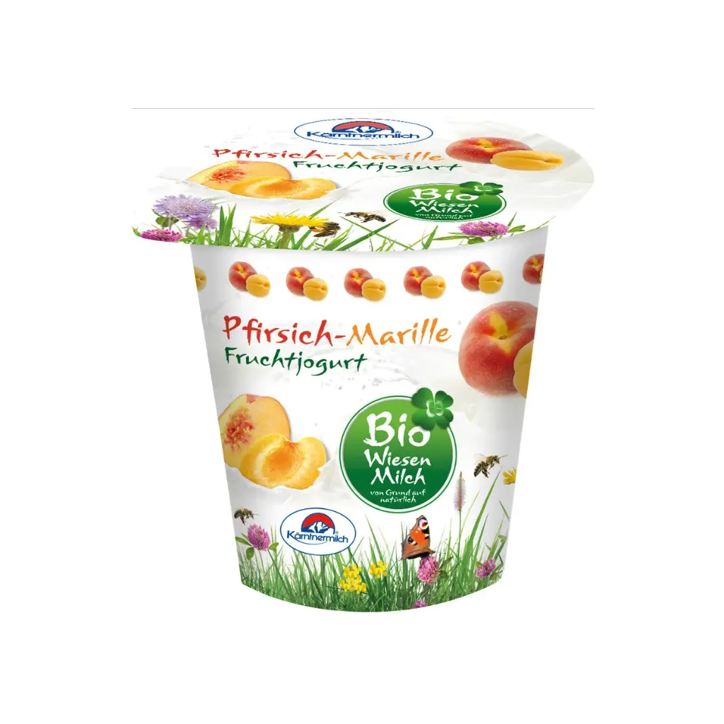 Bio Wiesenmilch Fruchtjoghurt 3,6 % 150g, Pfirsich/Marille