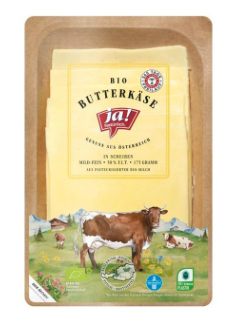 Ja! Natürlich Butterkäse Scheiben 150g