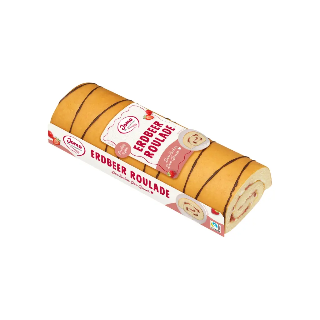 Jomo Erdbeerroulade 300g