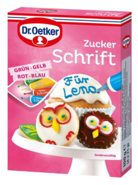 Oetker Zuckerschrift 4 Farben 100g