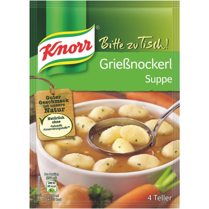 Knorr Bitte zu Tisch, Griessnockerl