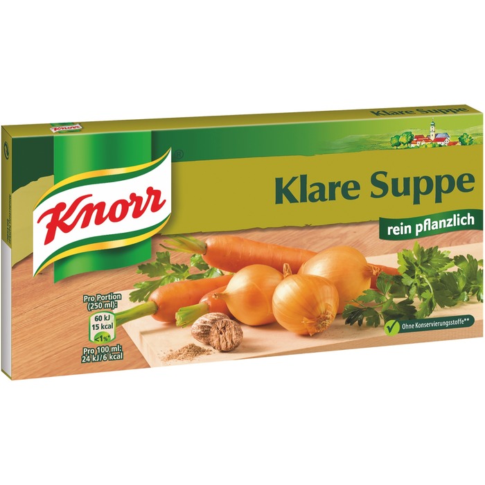 Knorr Suppe klar rein pflanzlich Würfel