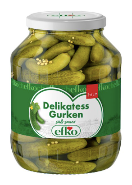 Efko Delikates Gurken 3/6cm 1,7l