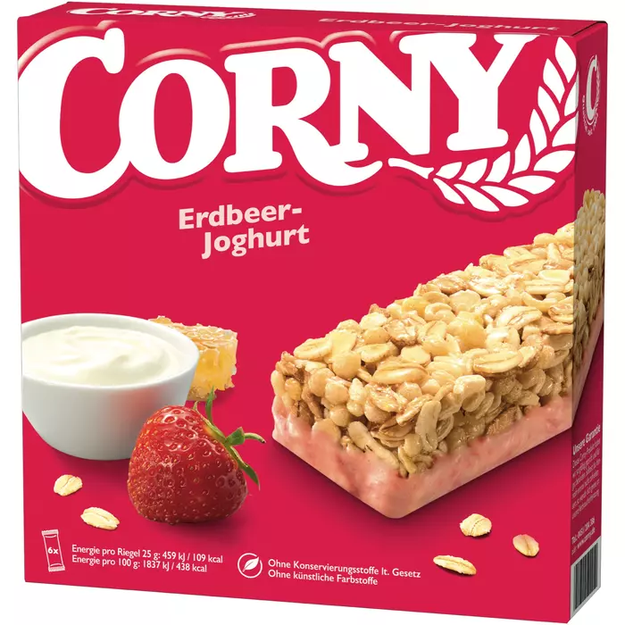 Corny Riegel 6x25g, Erdbeer Joghurt