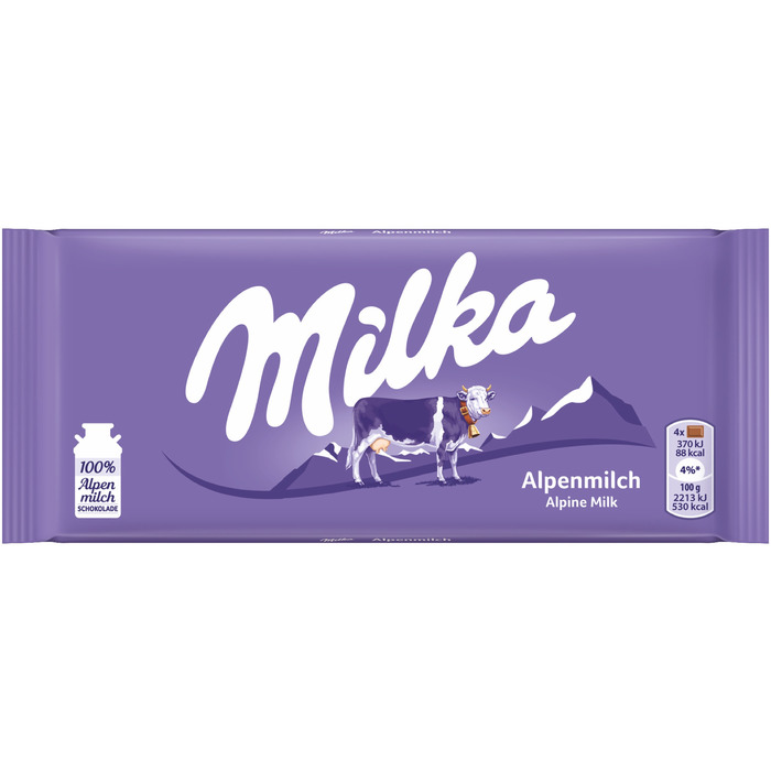 Milka Schoko 100g, Alpenmilch
