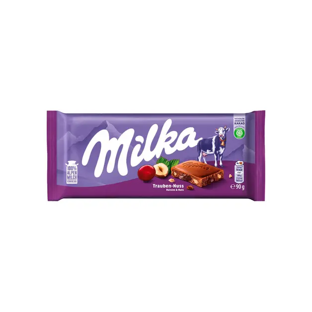 Milka Schoko 100g, Trauben Nuss	