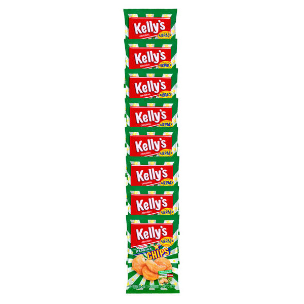 Kelly Chips Streifen 8x35g, Paprika