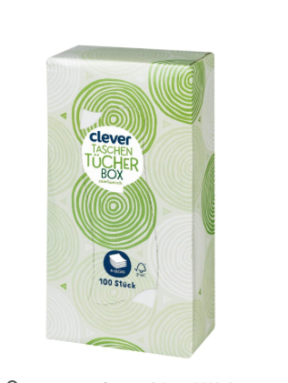 CLEVER TASCHENTÜCHER BOX 100ER