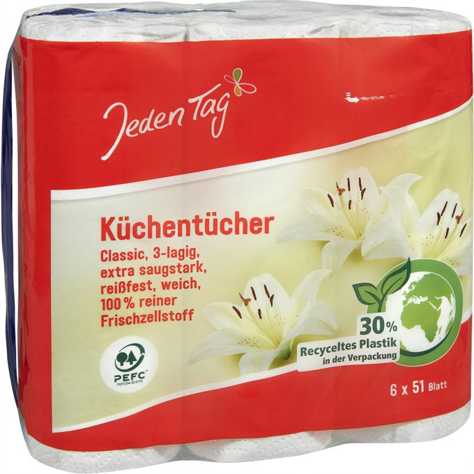 JT.Küchentücher 4x64Blatt 3-lagig