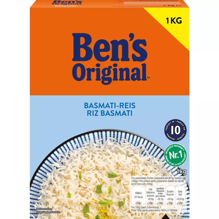 Uncle Bens Basmati Reis 1kg, Lose