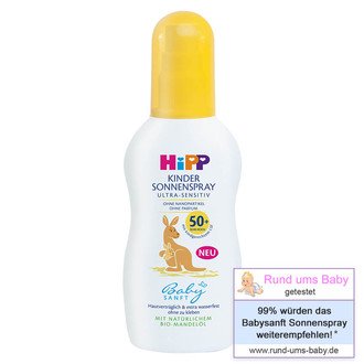 Hipp Babysanft Kindersonnenspray Ultra-Sensitiv Lichtschutzfaktor
