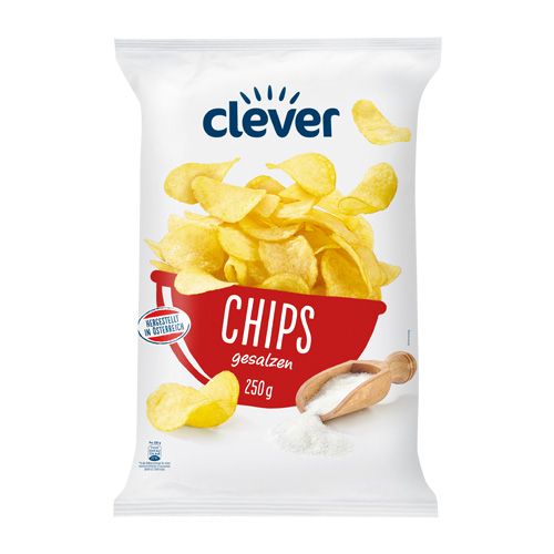 Clever Chips gesalzen 250g