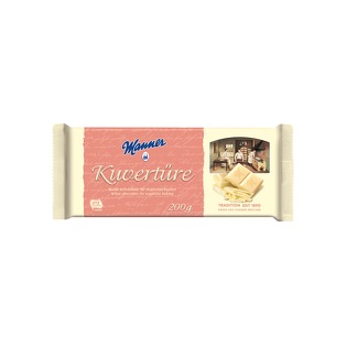 Manner Kuvertüre Weiße Schokolade 200g