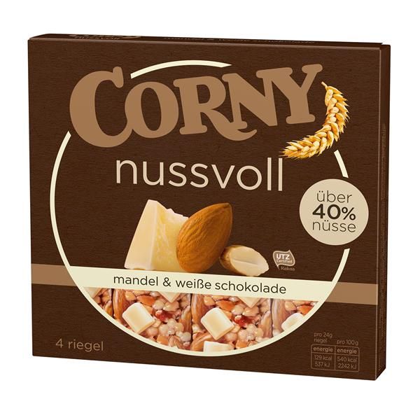 Corny Riegel Nussvoll Mandel Schoko 4 x 24 g