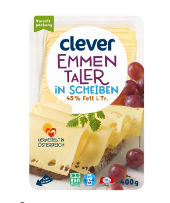 Emmentaler Scheiben 45% FIT400g