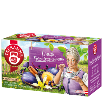 Teekanne Omas Früchtegeheimnis 20er