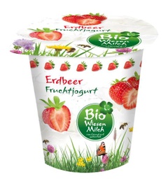 [345272] Bio Wiesenmilch Fruchtjoghurt 3,6 % 150g, Erdbeer