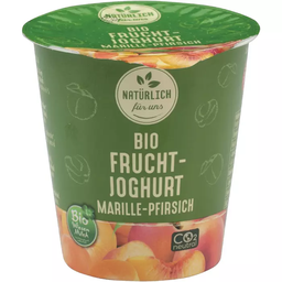 [350843] Bio Wiesenmilch Fruchtjoghurt 3,6 % 150g, Pfirsich/Marille