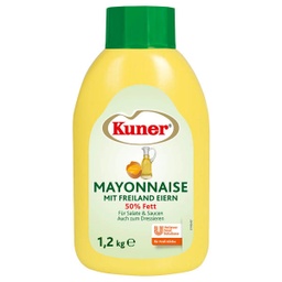 [102083] Kuner Mayonnaise 50% Tube 1200g 