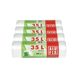 [352633] Alufix Müllsäcke weiß 35l 30 Stück 4er