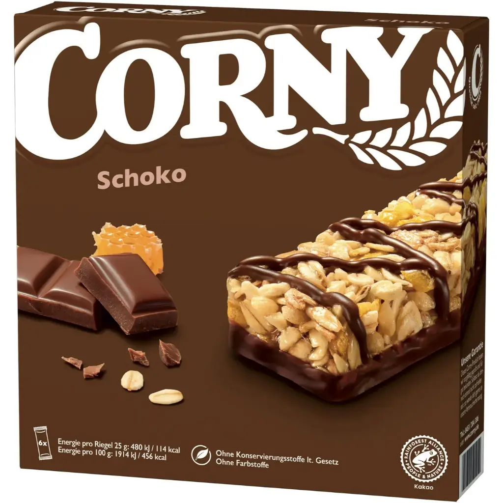 Corny Riegel Nussvoll Mandel Schoko 4 x 24 g | darello