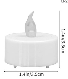 [9544] LED Teelicht 1 Stk. mit Batterie D3,4cm